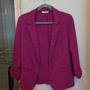 Beautiful Feushia blazer Large